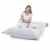 Original LAZY BAG Sitzsack XXL 400L Riesensitzsack aus Baumwolle 180x140cm (Hell-Grau)