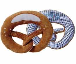Original Wildfang by Nyani – Brezel zum Knistern Plüsch blau/weiß kariert