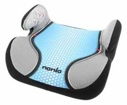 Osann Kinderautositz Autositzerhöhung Booster Topo Luxe Pop Blue blau grau, 15 bis 36 kg, ECE Gruppe 2 / 3, von ca. 3 bis 12 Jahre, mit integrierter Gurtführung