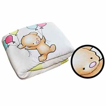 Outdoor XXL Babydecke Krabbeldecke 80×120, OekoTex, frei von Allergenen & Reizstoffen, m. AntiRutsch UNterseite + extra dicker Polsterung, Schaf/Teddy