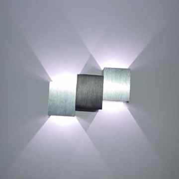 PHOEWON Wandleuchte LED Innen 6w Modern LED Licht Aluminium Leuchten Wandlampe Korridor Lampen Spotlicht Wandleuchte für Schlafzimmer, Wohnzimmer (Kaltweiß)