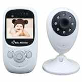 PKDREAMER Wireless Babyphone Baby Monitor Wireless 2.4 GHz Audio Digital LCD Baby Monitor Night Vision Camera, weiß