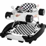 PREMIUM Lauflernhilfe / Babyschaukel Inklusive Spielcenter (RENNAUTO-DESIGN) (Weiß)