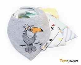 Packung mit 5 Tomtoucan Unisex Lätzchen (Hello Sunshine)