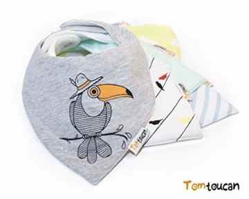 Packung mit 5 Tomtoucan Unisex Lätzchen (Hello Sunshine)