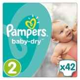 Pampers Baby-Dry Gr. 2,3-6kg, 42 Windeln, 4er Pack (4 x 42 Stück), 1 Packung = 1 Impfdosis