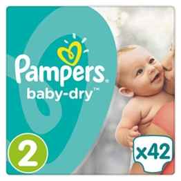 Pampers Baby-Dry Gr. 2,3-6kg, 42 Windeln, 4er Pack (4 x 42 Stück), 1 Packung = 1 Impfdosis
