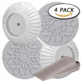 Paxcoo 4Pcs Baby-Sicherheits-Wand-Schutz-Auflagen für Kind, Hund Treppen-Druck-Gatter passen