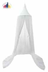 Pericross™ Betthimmel Deko Baldachin Grau