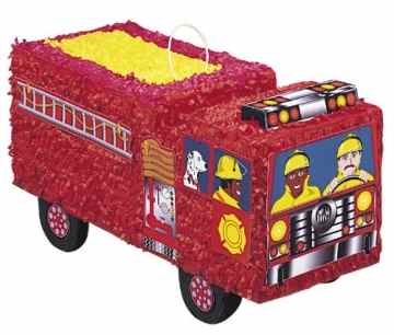 Pinata Feuerwehrauto Einsatzwagen LKW rot für Geburtstagsparty