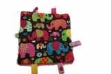 Pinidi Baby Knistertuch Elefant bunt braun / pink