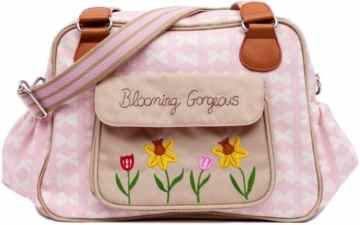Pink Lining 13SS004 Blooming Gorgeous Wickeltasche Cream Bows on Pink
