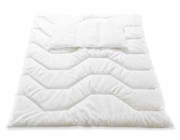 Pinolino 530004 – Polytherm-Deckbett 100×135 cm und Kopfkissen 40 x 60 cm