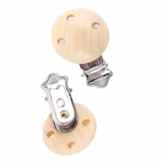 Pinzhi Schnullerclip für Schnullerkette zum Selbermachen Clip für Schnullerkette (natur)