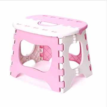 Plastic Folding Hocker Kind Hocker Licht Portable Kleine Hocker Kleine Bank 3 Packs , pink