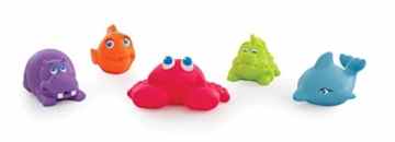 Playgro 40147 Spritztier-Set Unterwassertiere 5-teilig, mehrfarbig