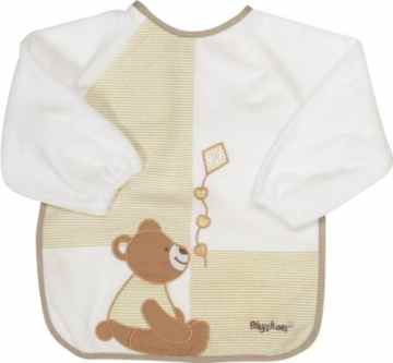 Playshoes 507197 Ärmel-Lätzchen Bär mit Folienunterlage