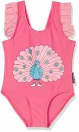 Polarn O. Pyret Baby-Mädchen Schlafstrampler Peacock Print