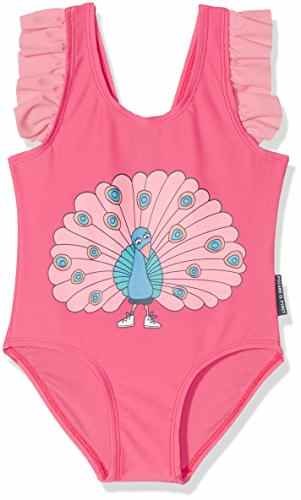 Polarn O. Pyret Baby-Mädchen Schlafstrampler Peacock Print