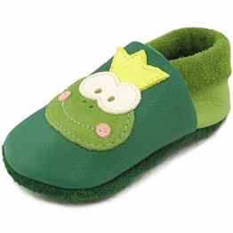 Pololo Frosch Unisex-Kinder Flache Hausschuhe