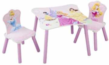 Princess Kleiner Tisch und Stühle (Rosa)