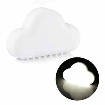 ProGreen smart WOLKE Nachtlicht, Gelbe, Warmweiß, 3 Modi auszuwählen, USB Aufladung, schöne und warme Begleitung in der Nacht, Zimmerdekorationen, LED Lampe, Wandleuchten, Nachttischlampe