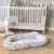 Puckdaddy Babynest „Wolken/Streifen“ grau