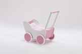 Puppenwagen Lauflernwagen rosa weiss