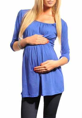Purpless Maternity Damen U-Ausschnitt Umstands Top Tunika 5006