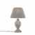 QAZQA Klassisch / Antik / Landhaus / Vintage / Rustikal / Schreibtischleuchte / Tischleuchte / Büroleuchte / Tischlampe / Lampe / Leuchte Pedro 5 grau Kunststoff / Stein / Beton / Rund LED geeignet E27 Max. 1 x 40 Watt