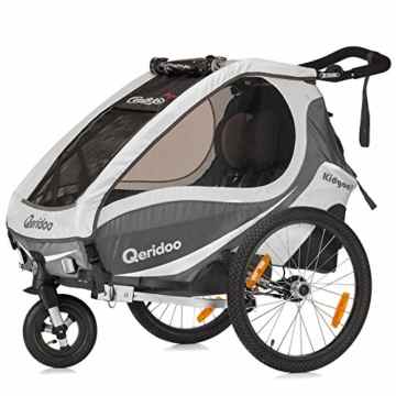 QERIDOO Kinderfahrradanhänger Kidgoo1 Transportwagen Handwagen
