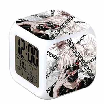 R-timer New Anime Tokyo Ghoul Alarm Clock LED Light Nightlight Accessories for Teenager (Art C)