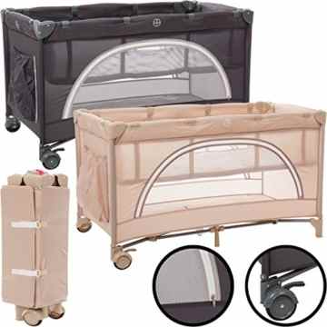 Reisebett / Kinderbett / Babybett / Laufstall (Inklusive Einhang / Matratze / Transporttasche) 120 x 60 cm