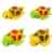 SGILE Schildkröte Badewanne Spielzeug Schwimmende Kriechtier Schildkröte mit Spiralfeder aufziehen, Badewanne Badebecken Spielzeug für Kinder Baby, 4 Spielzeug in einem Set