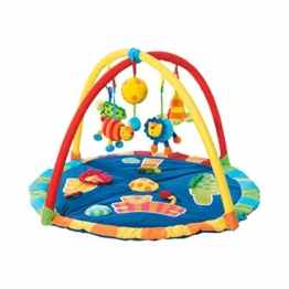 SOLINI Spielbogen Zootiere mit Erlebnisdecke Spielcenter Motorikspielzeug, mehrfarbig