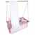 STODOMED Babyhängematte Hängenest Babywiege Babyschaukel Hängewiege Hängematte Wiege Babynest für Mädchen rosa pink