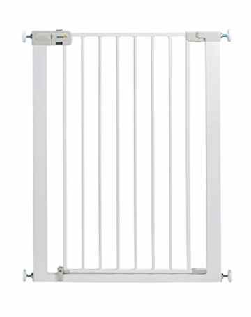 Safety 1st Easy Close Extra Tall Treppenschutzgitter, extra hohes Türschutzgitter aus Metall zum Klemmen, weiß, bis 94 cm verlängerbar