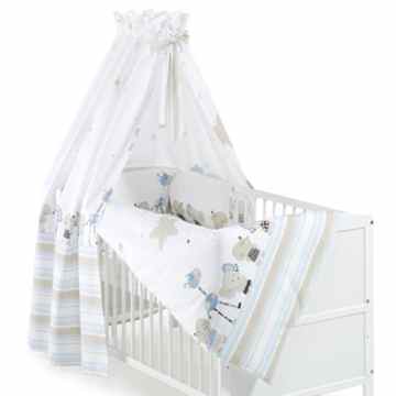 Schardt Himmelset/Bettset 4-teilig Banjo blau