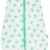 Schlummersack Baby Musselin Sommerschlafsack mit Füssen 0.5 Tog – Mint Eulen – erhältlich in 4 verschiedenen Grössen