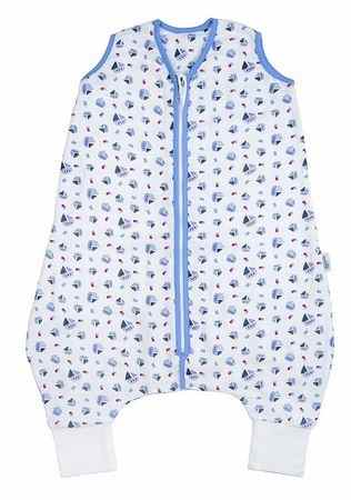 Schlummersack Baby Musselin Sommerschlafsack mit Füßen 0.5 Tog – Boote – erhältlich in 4 verschiedenen Größen