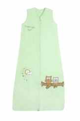 Schlummersack Baby Sommerschlafsack 0.5 Tog – Eule mintgrün Jersey – erhältlich in verschiedenen Grössen: ab Geburt bis 3 Jahre