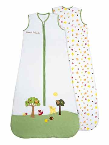 Schlummersack Baby Sommerschlafsack 0.5 Tog – Waldtiere – erhältlich in verschiedenen Grössen: von Geburt bis 6 Jahre