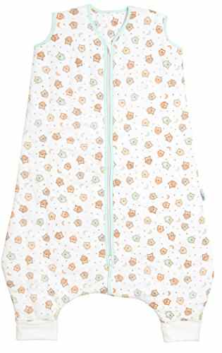Schlummersack Baby Sommerschlafsack mit Füssen 1 Tog – Eulen – erhältlich in 5 verschiedenen Grössen