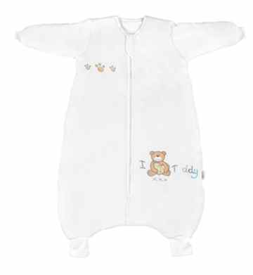 Schlummersack Bambus Winter Babyschlafsack mit Füßen 3.5 Tog – I Love Teddy – erhältlich in 4 verschiedenen Grössen