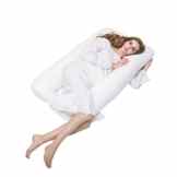 Schwangerschafts Seitenschläferkissen Relaxkissen universell groß bequem Lagerungskissen 130cm (130×70)