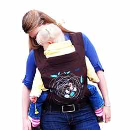 Schöne Babytrage Babytragetuch für 3,6-15,9kg Babytragehilfe Baby-Fördermaschine Bauchtragetasche Baby carrier sling kleinkinde mit stickerei