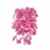 Schöner und moderner Lampenschirm in rosa mit hängendem Blumen- und Blütenmotiv – für Hänge- und Pendelleuchte
