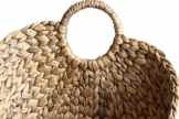 Seegras Korb in Natur oval mit Henkel klein 44 x 37 x 27 cm