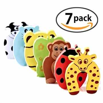 SicurezzaPrima® EasyGuard – der Türstopper und Fensterstopper als Klemmschutz für die Finger, 7er Pack