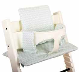 Sitzkissen beschichtet für Stokke Tripp Trapp – Mintgrün mit Weiss